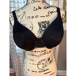 Black Vanity Fair Padded Bra Size 38D